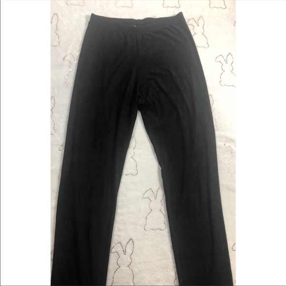 Kristin Nicole Pants - Black Suede Leggings by Kristen Nicole Size M